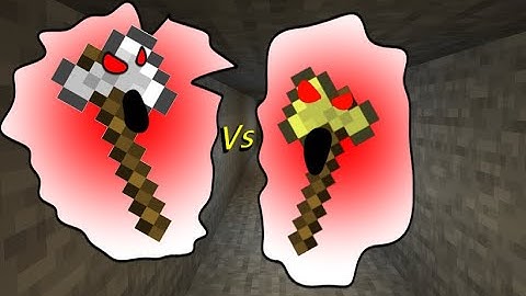 Iron axe vs gold axe | Minecraft