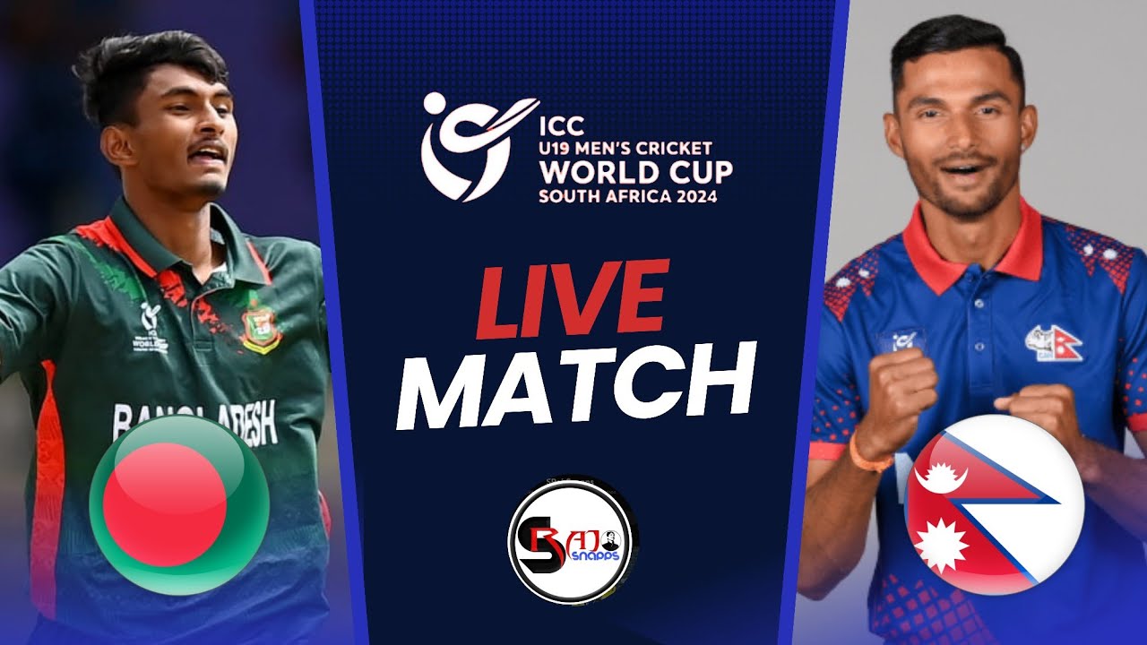 Nepal vs Bangladesh U19 Cricket Live | Super Six Match| ICC U19 Men's ...