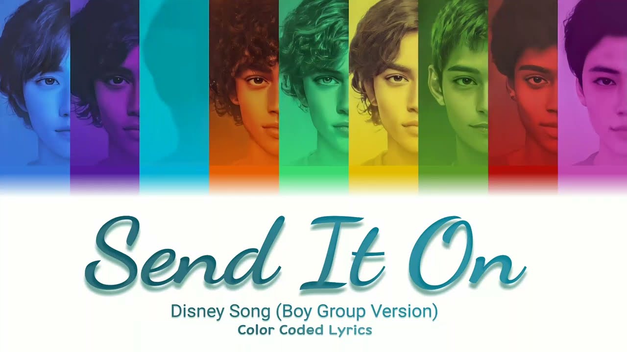 Send It On - Disney Stars Male Version (Boy Group) (Color Coded Lyrics ...