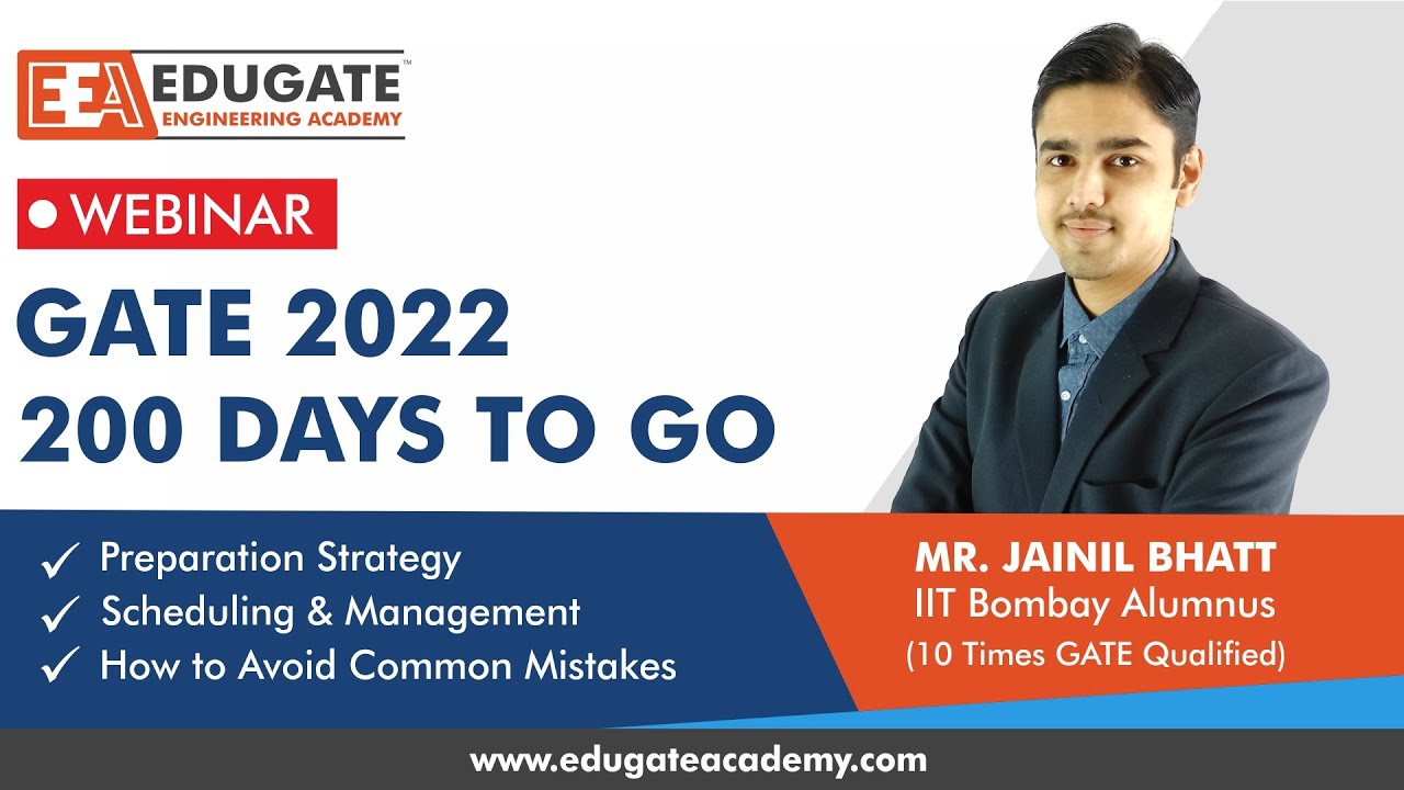 GATE 2022 200 Days To Go YouTube