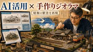 AIを活かしたジオラマ作り｜昭和の松ノ浜駅を再現 - YouTube