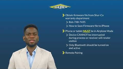 How to Complete a Firmware Update Using the ShurLink App