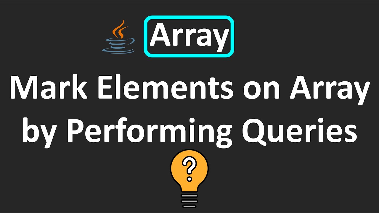 LeetCode - 3080.Mark Elements on Array by Performing Queries | Array ...