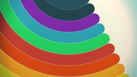 Colorful Rainbow Paint Curves Spinning Stock Motion Graphics