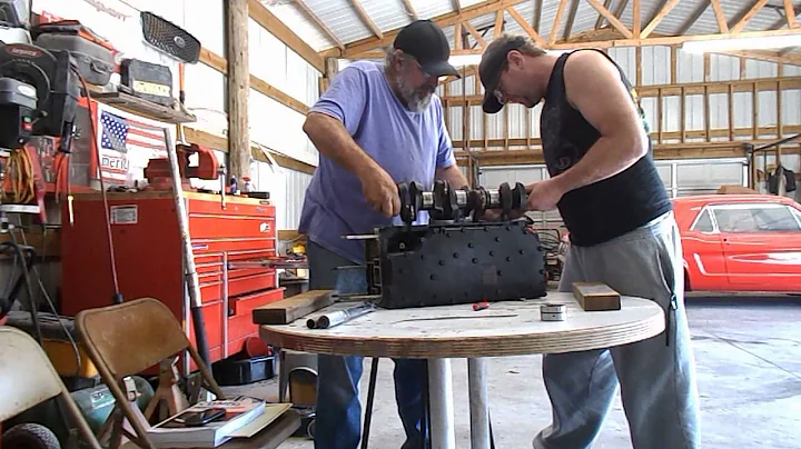 Boat Motor Rebuild, Crank, Pistons, Installed on M...