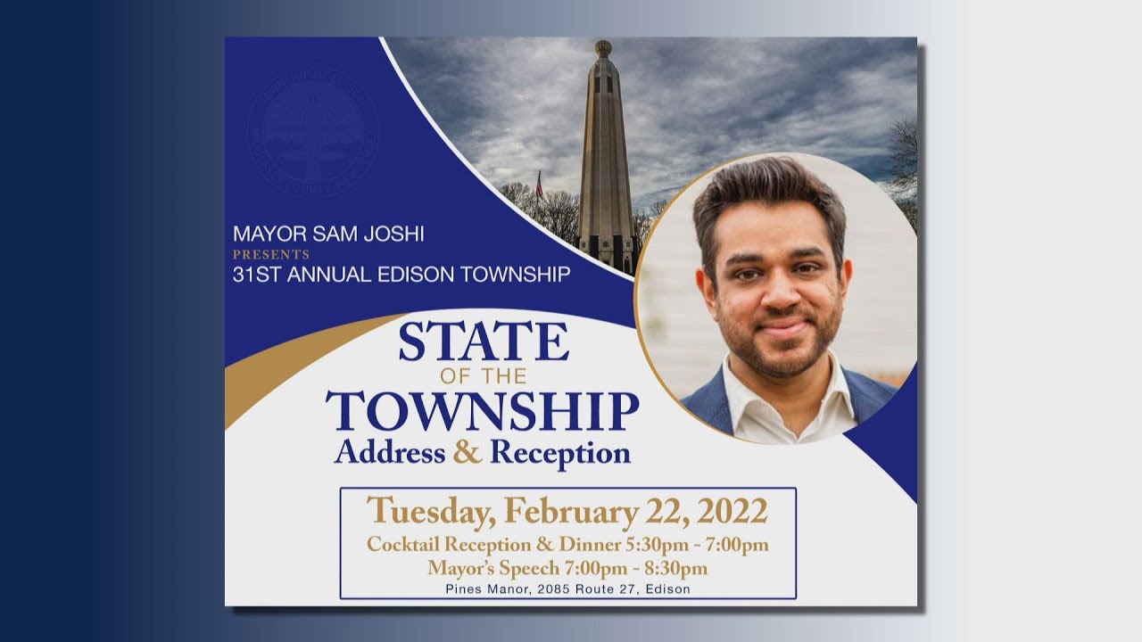Edison Mayor Sam Joshi's State of Township Address YouTube