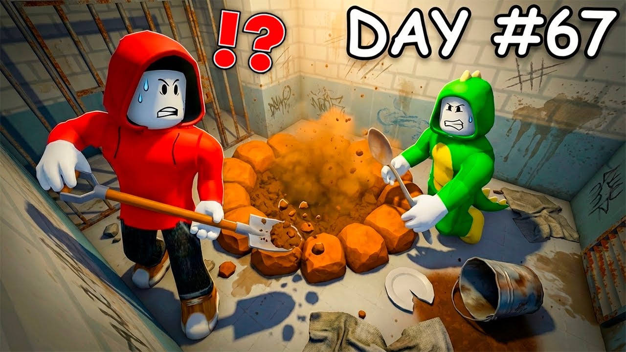 JJ and Mikey Dig To Escape !? (Maizen Roblox)