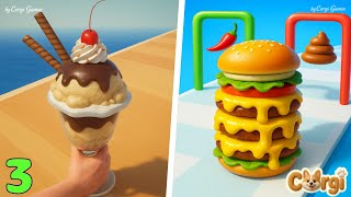 IceCream Stack VS Burger Master - Max Level SpeedRun Gameplay iOS Android Part 3