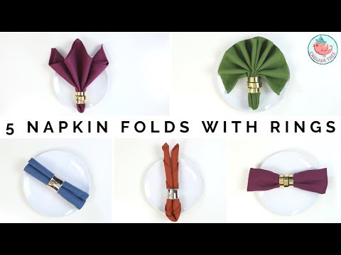 Video: What Is A Napkin Ring And How Is It Used