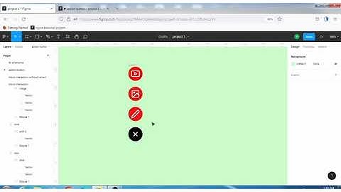 Create an action menu with smart animate in figma