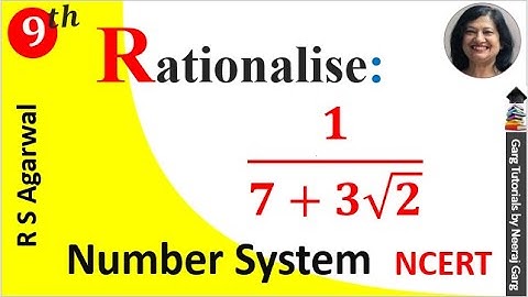 Rationalise the Denominator 1/ 7 + 3 root 2 | Rationalise the denominator of 1/7+3√2
