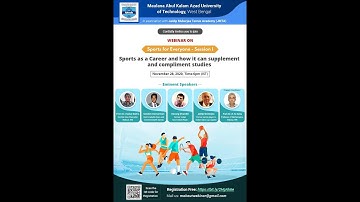 Sports for Everyone: Session-1 (MAKAUT, WB)