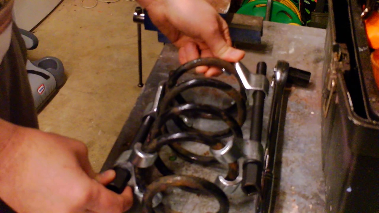 How To Compress Suspension Coil Springs Safely YouTube