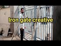 Technology iron gate construction / fornt desing / iron gate👷♂️fitting main entru🏠🏠