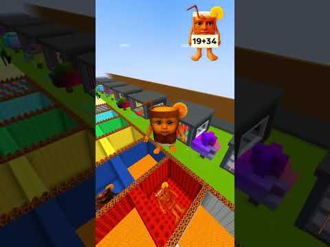 Italian Brainrot Vs Squid Game Lava Jump Part 126 #shorts #minecraft #brainrot