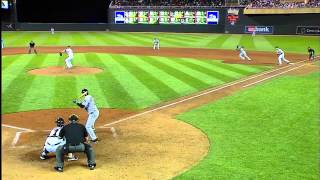 2013/08/03 Mauer throws out Barnes