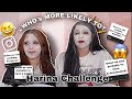 QUIEN ES MAS PROBABLE QUE? Harina Challenge con Gabbi Aguayo 😂 // blancaj