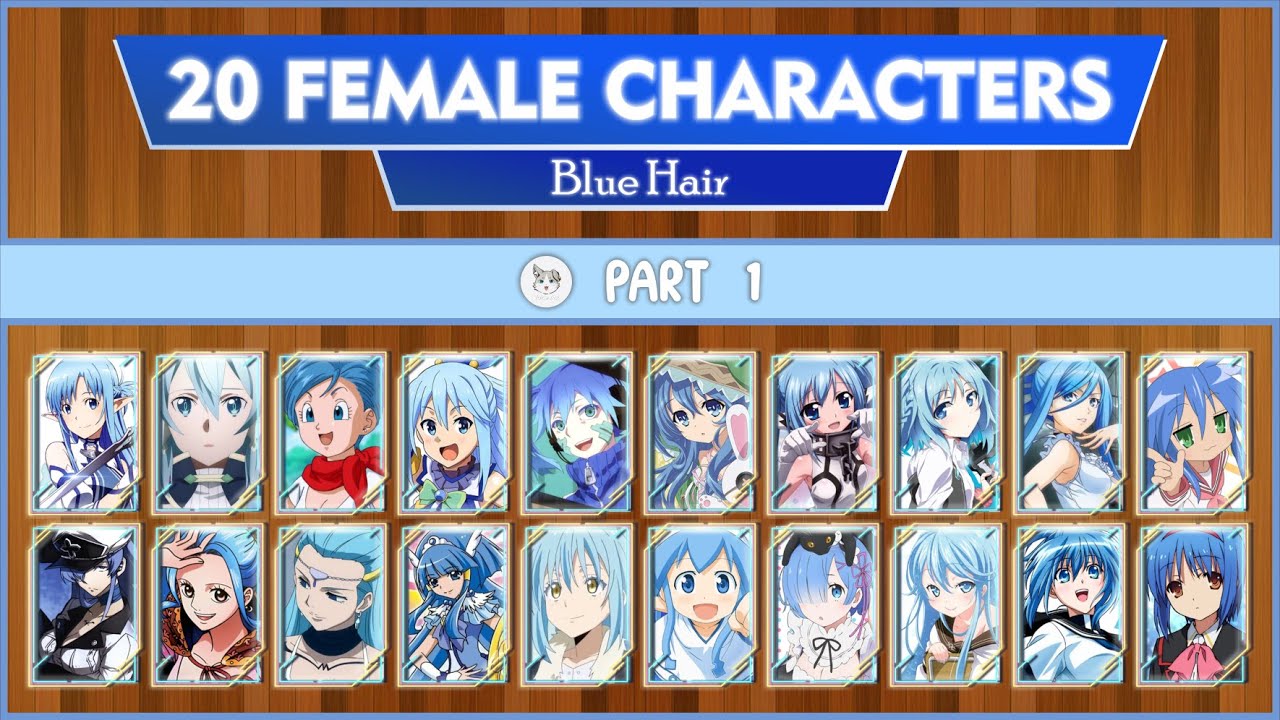 characters with blue hair female