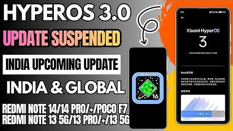 OMG HyperOS 3.0 India & Global Update Suspended, HyperOS 3.0 India Dec 1st Batch Upcoming Update