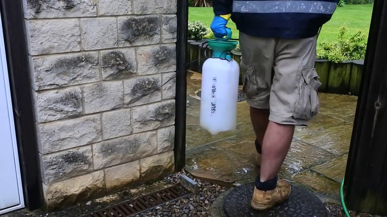 Patio Cleaning In Minutes Using Monty Miracle Solution No Jet Washing