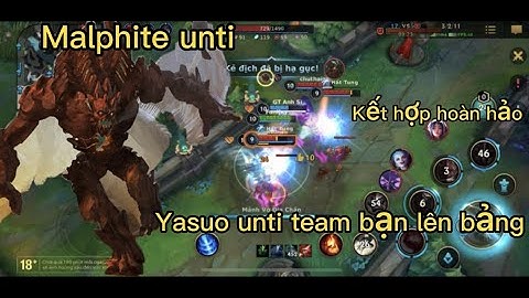|LMTC| Liên Minh | Malphite đi hỗ trợ như này team bạn chỉ khóc thét