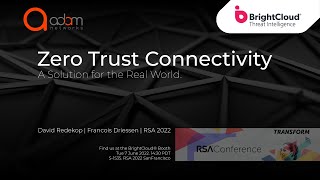 RSA2022 ADAMnetworks® | BrightCloud™