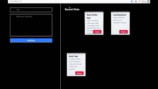React Notes App | Add & Delete Notes | Beginner Project
