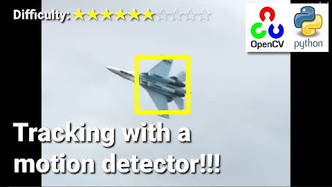 Tracking fighter jet with simple tracker | OpenCV Python Object Tracking Motion Detector