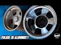 COMO PULIR RINES DE ALUMINIO | COMO ELIMINAR BANQUETAZOS | quedaron cromados | CHABS|