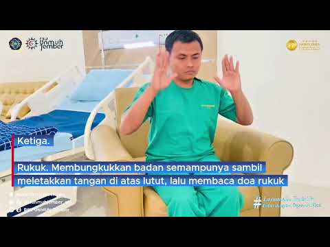 Tatacara Sholat Posisi Duduk Bagi Orang Sakit #jember #sholat #rumahsakit #unmuhjember
