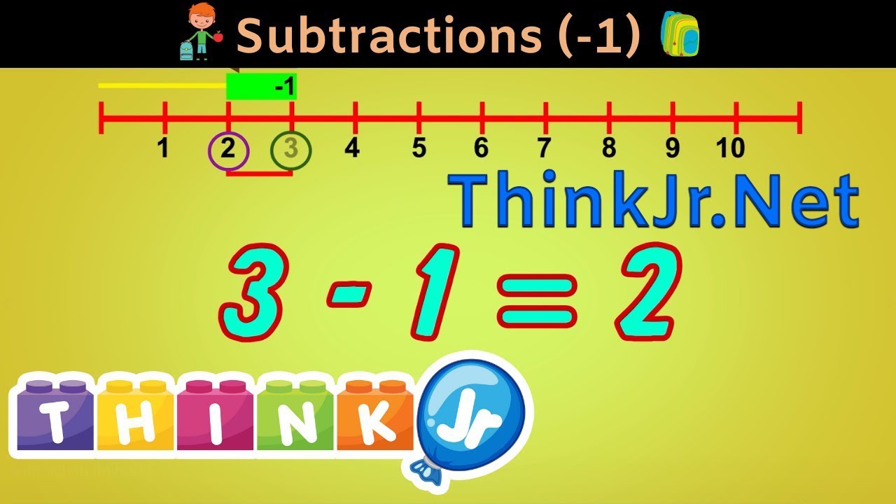 Subtraction 1 | Easy Math | ThinkJr Creations - YouTube
