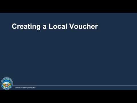 How To Create A Local Voucher In Dts Youtube