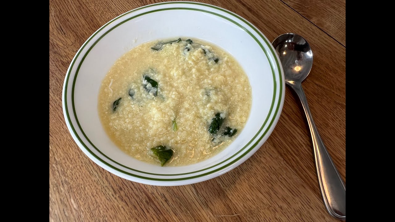 Pastina Soup With Egg And Spinach You