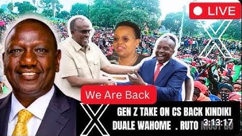 LIVE ON X SPACE!! GEN Zs REACT AFTER PRESIDENT RUTO ANNOUNCING NEW CABINET