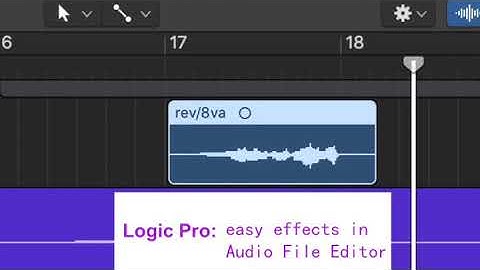 Logic Pro effects in Audio  File Editor