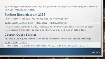 Deleting 2018 Records in MongoDB