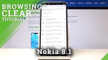 How to Erase Browsing History on Nokia 8.1 - Browser Cache / Cookie Files