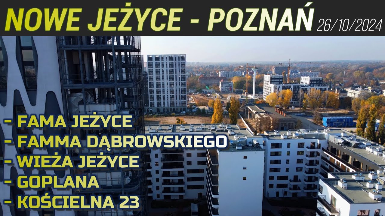 Nowe Jeżyce - Poznań: Fama Jeżyce, Famma Dąbrowskiego, Wieża Jeżyce, Goplana, Kościelna 23