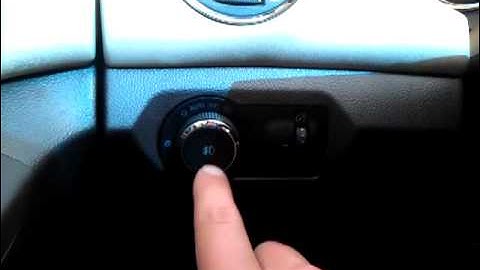 Chevy Cruze   Lights, Activate Foglamps