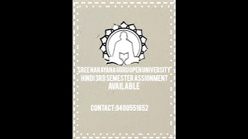3rd semester hindi assignment available #sngou