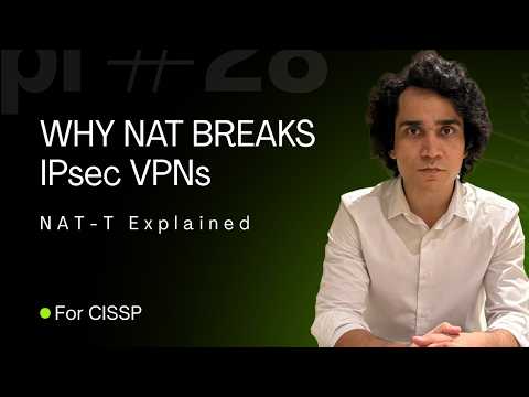 NAT-T (NAT Traversal) Explained Simply | Why NAT Breaks IPsec VPNs | CISSP Domain 4