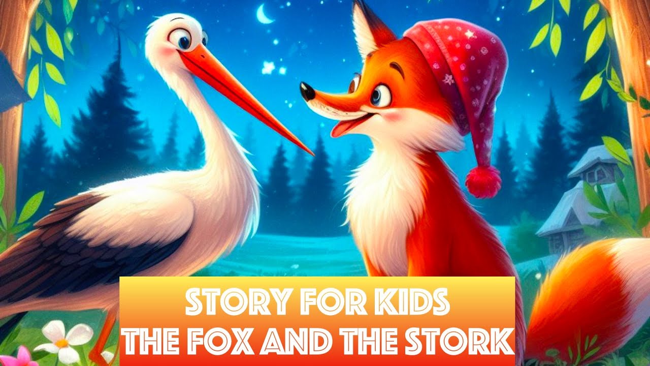 Bedtime Story: The Fox and the Stork - A Heartwarming Tale for Kids ...