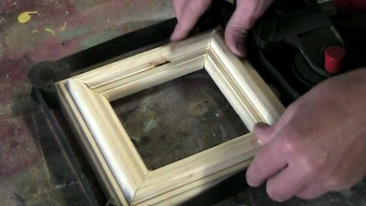 How to make a simple picture frame using a woodworking router YouTube