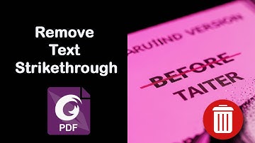 How to Remove Text Strikethrough in a PDF Document in Foxit PDF Editor