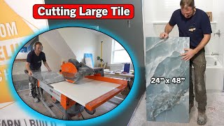 How to Cut Large Tiles for a Bathroom Floor by Bathroom Remodeling Teacher 3,427 views 1 month ago 19 minutes