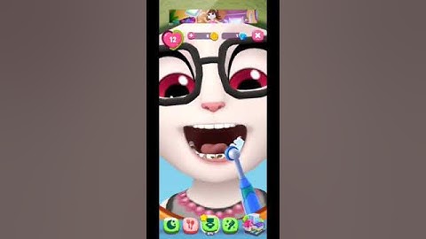 Morning routine angela2 brush teeth #angela #takingtom #angela2 #tom #tomandjerry