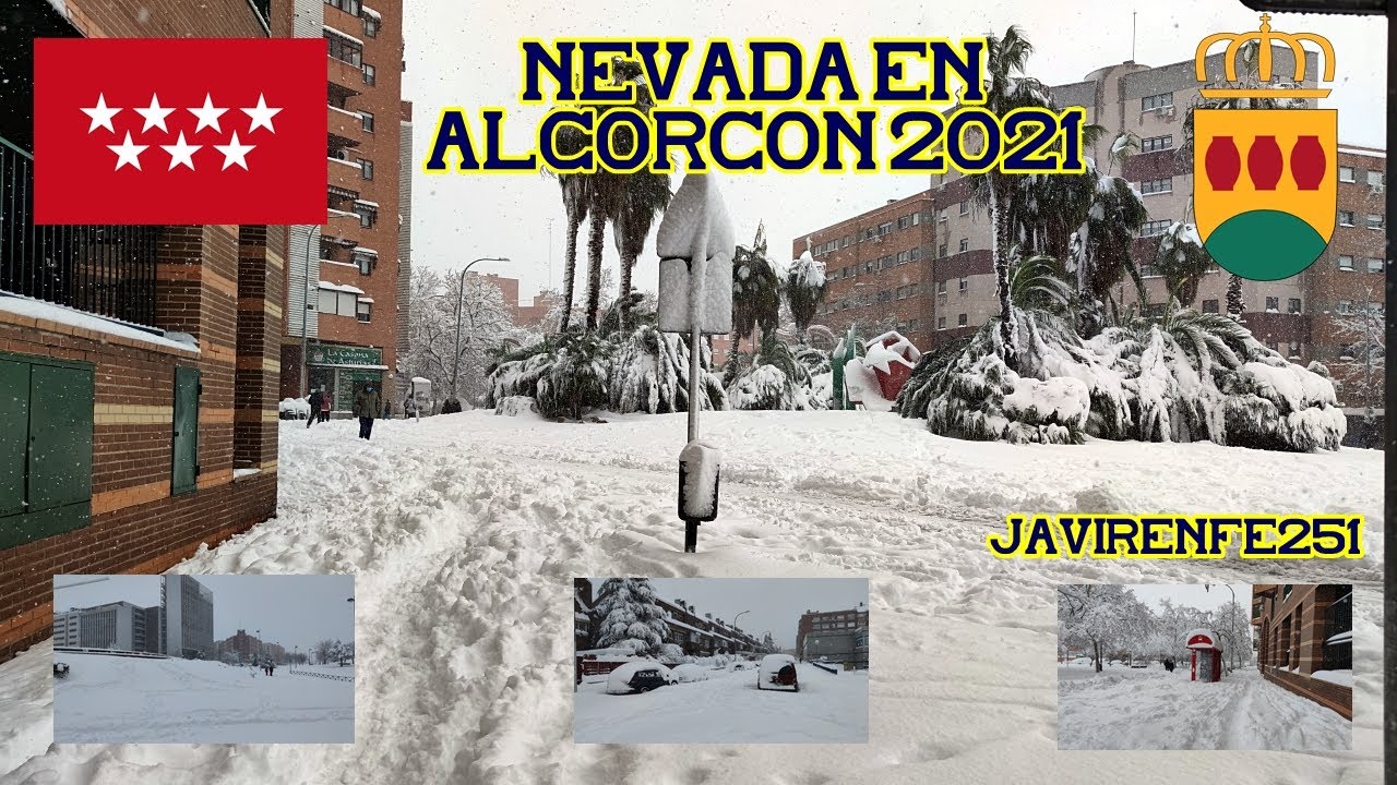 Alcorcón nevada 2021Temporal Filomena