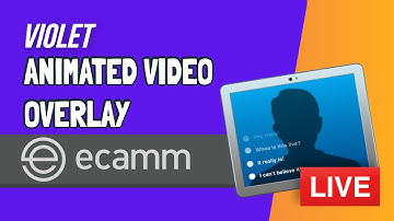 ECAMM Animated Video Overlay for Countdown Timer - Color: Violet