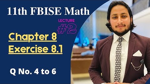 11th Class Math || Ch 8 Mathematical Induction & Binomial Theorem || Exercise 8.1 Question 4 to 6