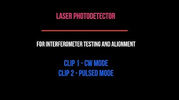 Laser photodiode detector for interferometry testing